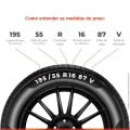 Kit 2 Pneu Aro 16 195/55R16 Xbri 87V tl Fastway P5 - imagem adicional 1