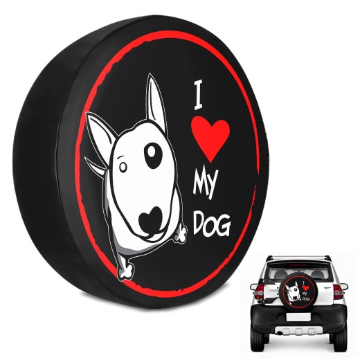 Capa de Estepe Crossfox 2005 a 2018 Love Dog Com Cadeado