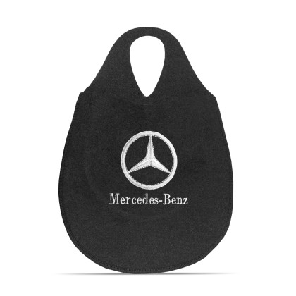 Lixeira Automotiva Cambio Logo Mercedes Benz Carpete Bordado Lixeira Automotiva Cambio Logo Mercedes Benz Carpete Bordado