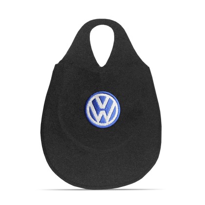 Lixeira Automotiva Cambio Logo Volkswagen Carpete Bordado Lixeira Automotiva Cambio Logo Volkswagen Carpete Bordado