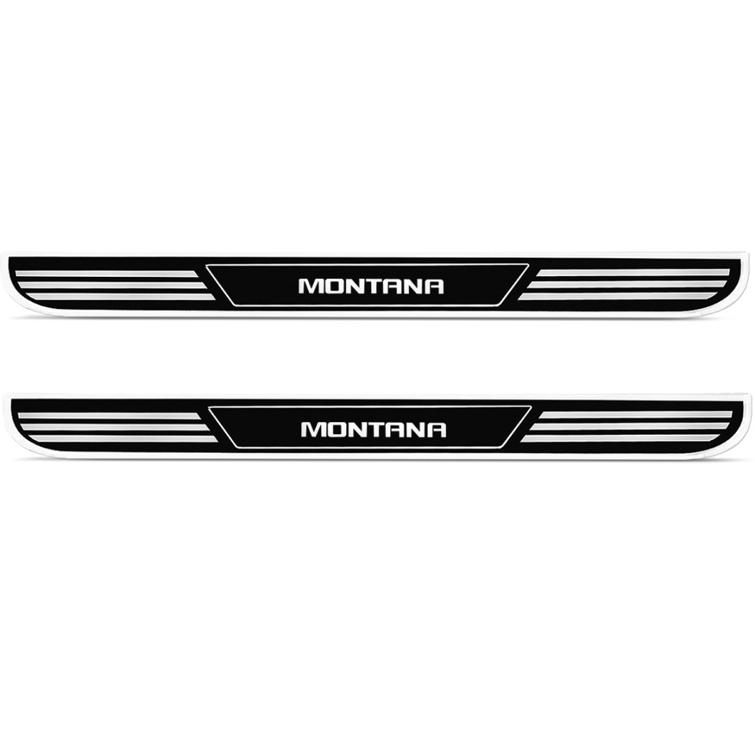 Par de Adesivo Lateral Para Estribo Montana 2023 a 2025 Resinado Preto 450x33mm Par de Adesivo Lateral Para Estribo Montana 2023 a 2025 Resinado Preto 450x33mm