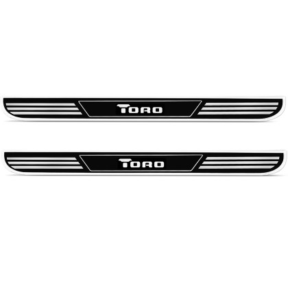 Par de Adesivo Lateral Para Estribo Toro 2016 a 2025 Resinado Preto 450x33mm Par de Adesivo Lateral Para Estribo Toro 2016 a 2025 Resinado Preto 450x33mm